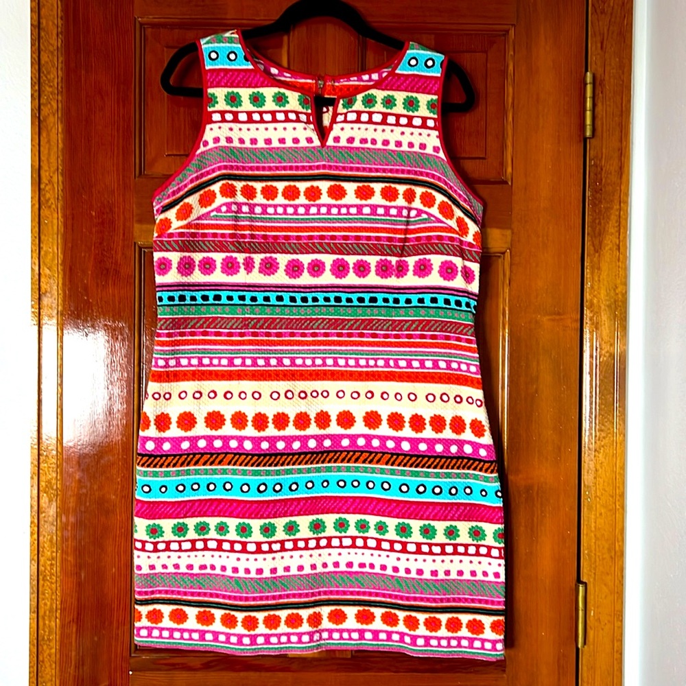 Talbots 14P Multicolor Shift Dress